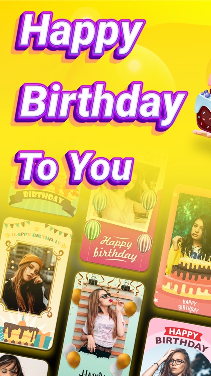 Bday Video Maker, Wishes, Card screenshot-0