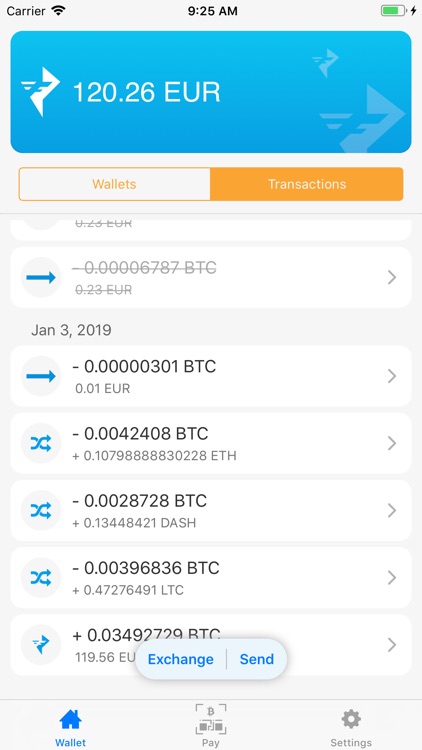 Fulmo: Bitcoin Altcoins Wallet