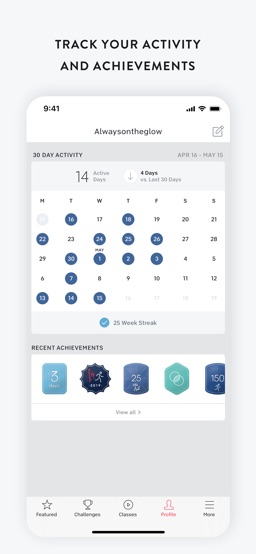 Peloton — at home fitness app screenshot
