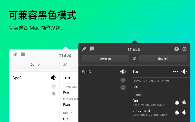 Mate – 多达 103 种语言的翻译神器和词典应用