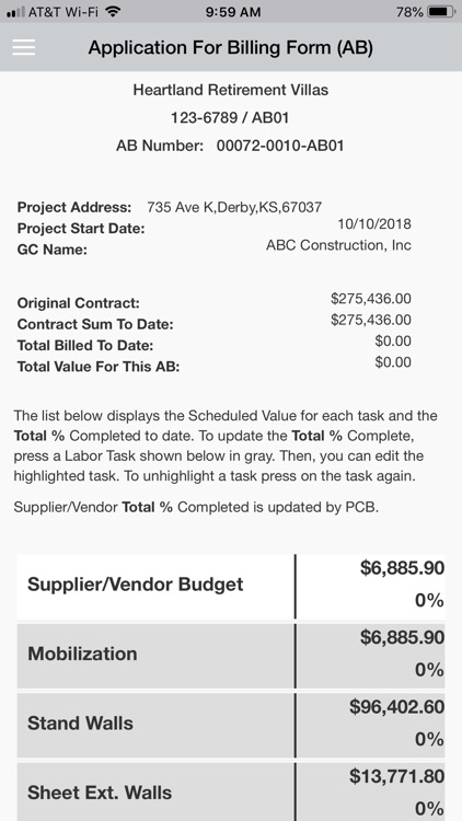 Premier Construction Billing S screenshot-4