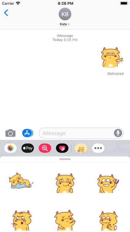 Yellow Bull Animated Stickers