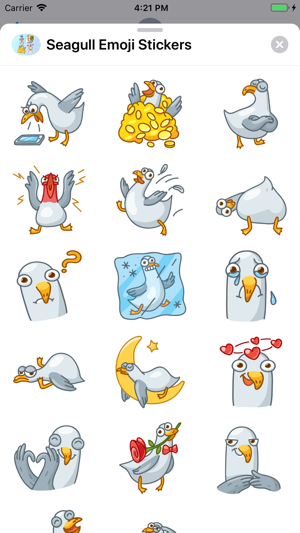 Seagull Emoji Stickers(圖3)-速報App