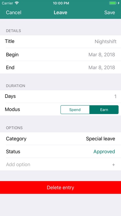 Leave Days screenshot-3