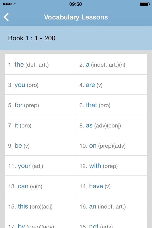English Vocabulary 2000 screenshot 3