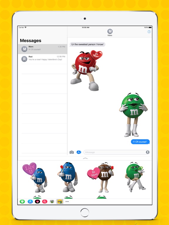 M&Ms Sticker for iOS & Android