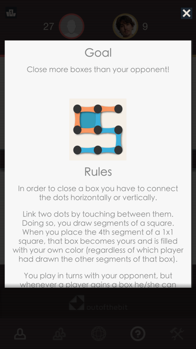 How to cancel & delete Dots and Boxes - Classic Games from iphone & ipad 4