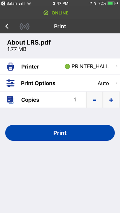 How to cancel & delete VPSX Print from iphone & ipad 2