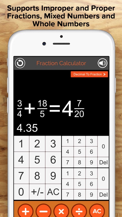 triple fractions calculator