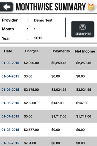 Mantra Billing Reports screenshot 3