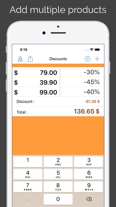 Discounts & Sales calculator screenshot 2