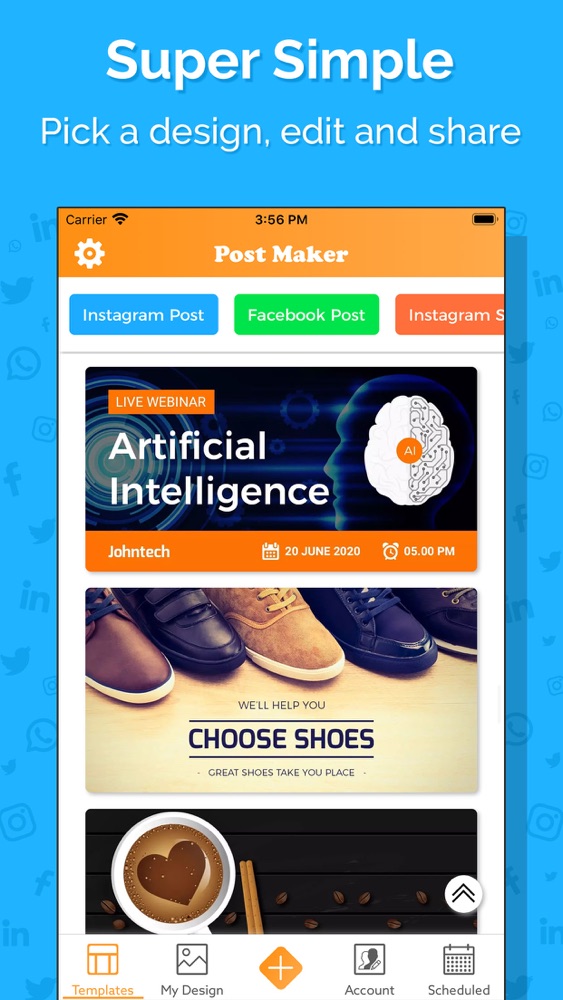 best social media post maker app