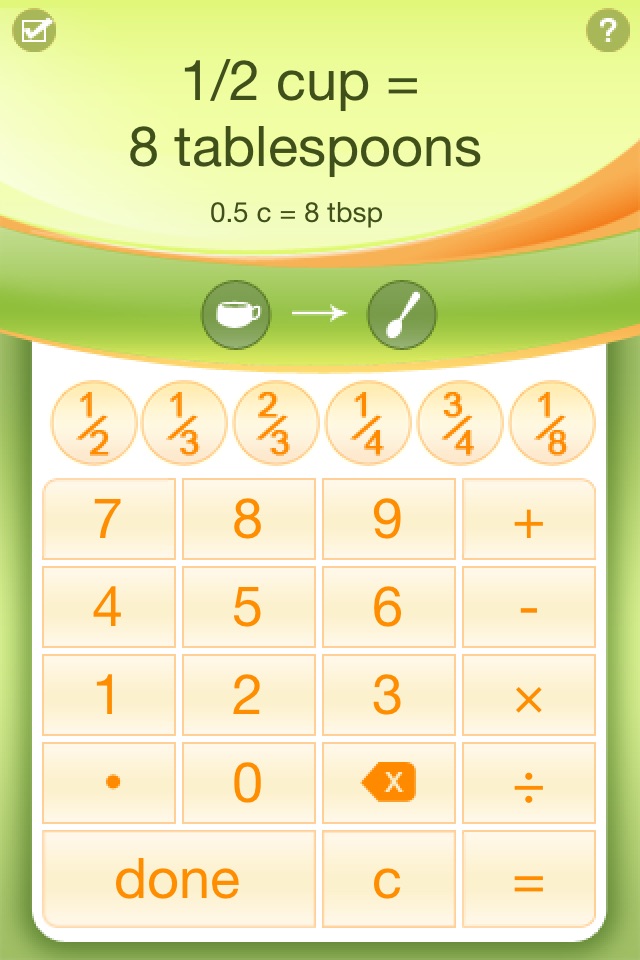 Kitchen Calculator screenshot 2