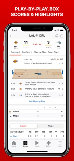 ESPN: Live Sports & Scores app screenshot