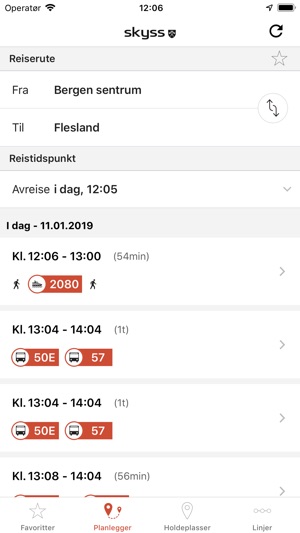 skyss ruteplanlegger