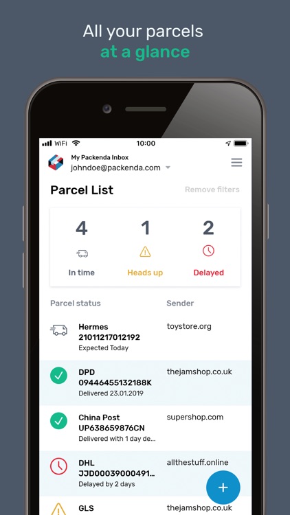 Packenda - Parcel Tracking