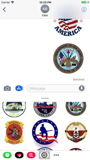 Symbols USA Stickers