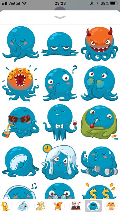 How to cancel & delete Octopus Cute Funny Stickers from iphone & ipad 2