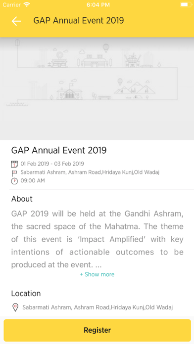 GAP EVENT screenshot 3