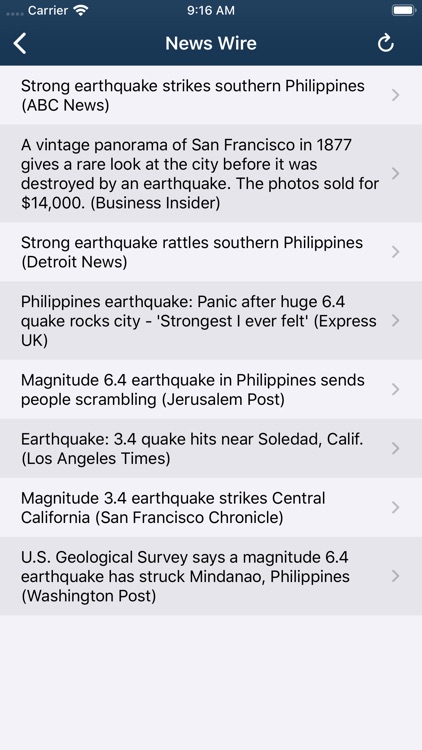 Earthquake Monitor screenshot-7