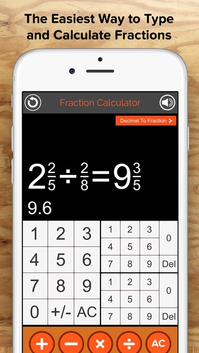 fraction math calculator