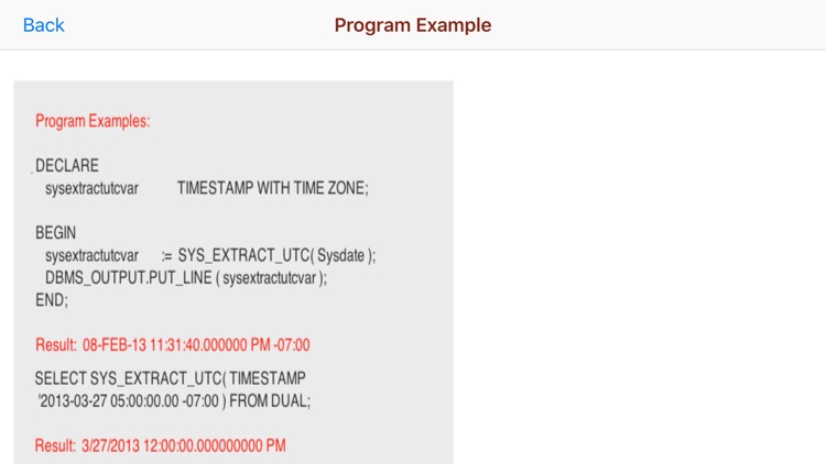 PL/SQL Timestamp/Interval screenshot-3