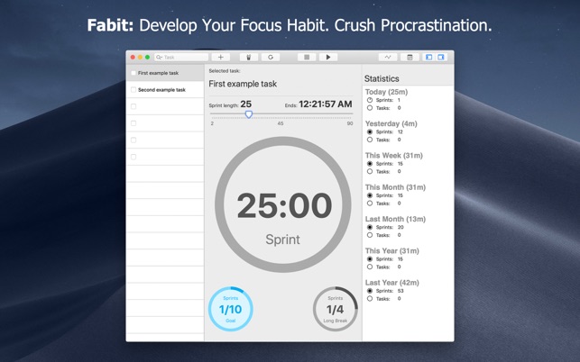 Fabit - Focus Habit Timer(圖1)-速報App