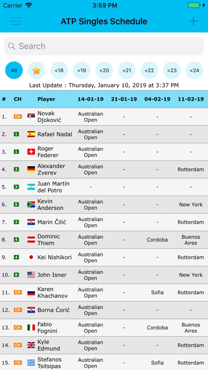 Live Tennis Rankings / LTR screenshot-3