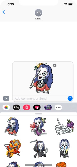 Skeleton Witch Stickers Pack(圖5)-速報App