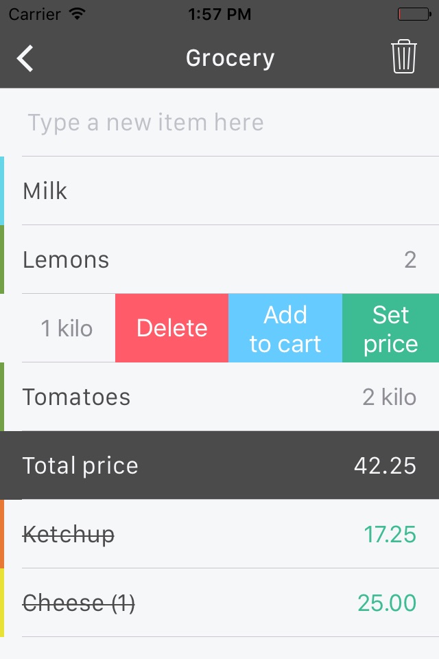 Shopping. Share grocery lists screenshot 2