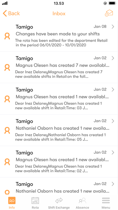 tamigo screenshot 3