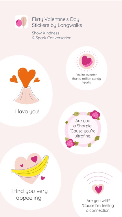Flirty Valentines Day Stickers