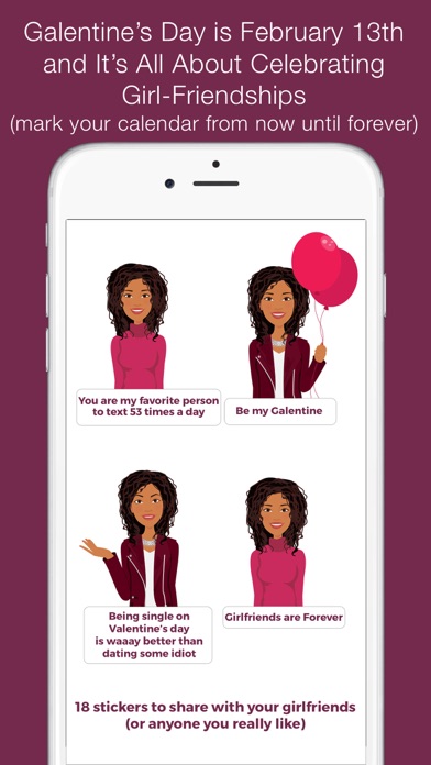 Screenshot #2 pour Galentine's Day stickers (E)