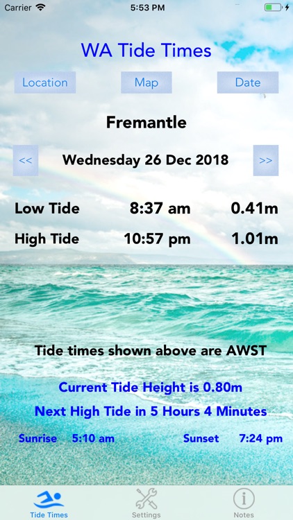 WA Tide Times