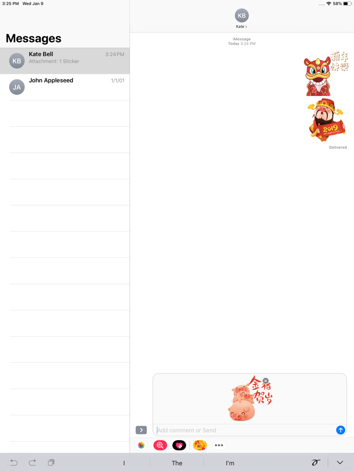 Fortune Lion Dance Stickers