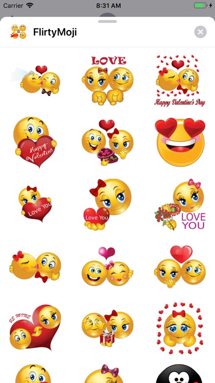 FlirtyMoji - Flirting Emojis screenshot-7