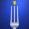 Slide the fork left or right using any part of the screen, and take 3 Macaroni of the same color to eat