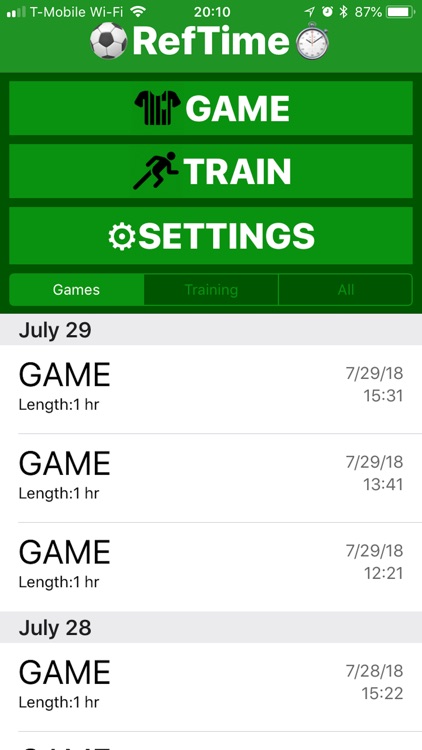 RefTime: Game & Fitness Timers