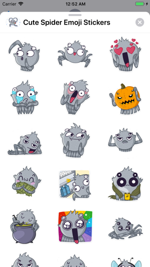 Cute Spider Emoji Stickers(圖1)-速報App