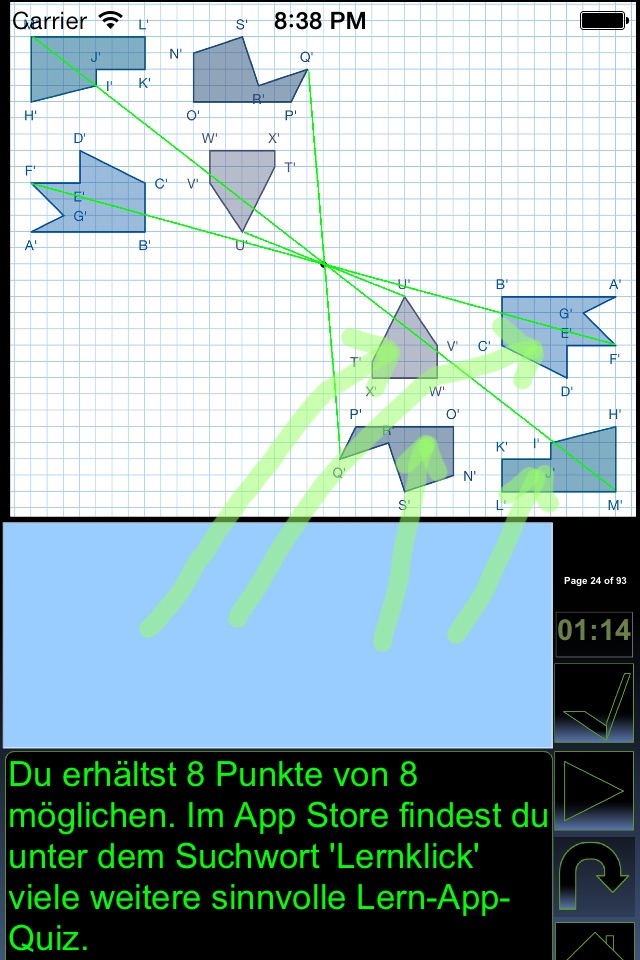 mathapp LU20 Symmetrie  Winkel screenshot 3