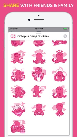 Octopus Emoji Stickers(圖4)-速報App