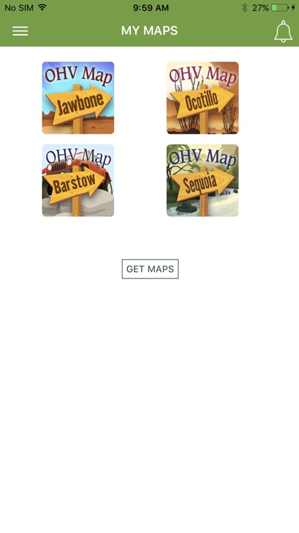 OHV Trail Map California
