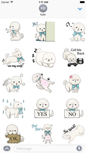 Bichon Frise Dog BichonMoji(圖1)-速報App