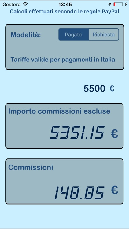 Tariffe e Commissioni