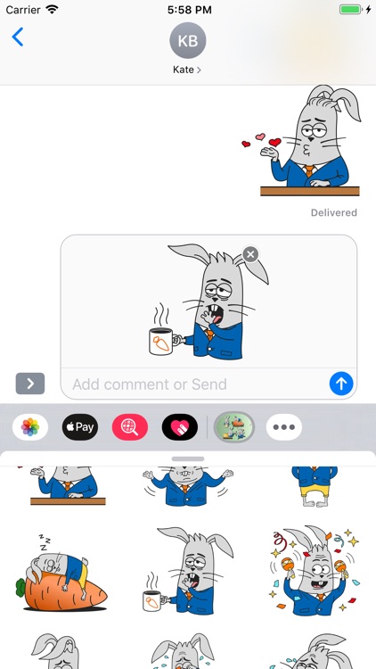 Rabbit Stickers - Bunny Emojis screenshot-5
