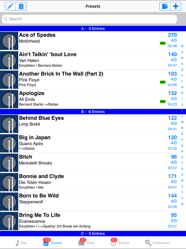 DrumSetlist Manager HD(圖2)-速報App