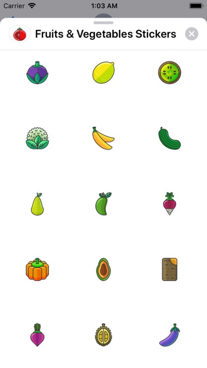 Fruits & Vegetables Stickers