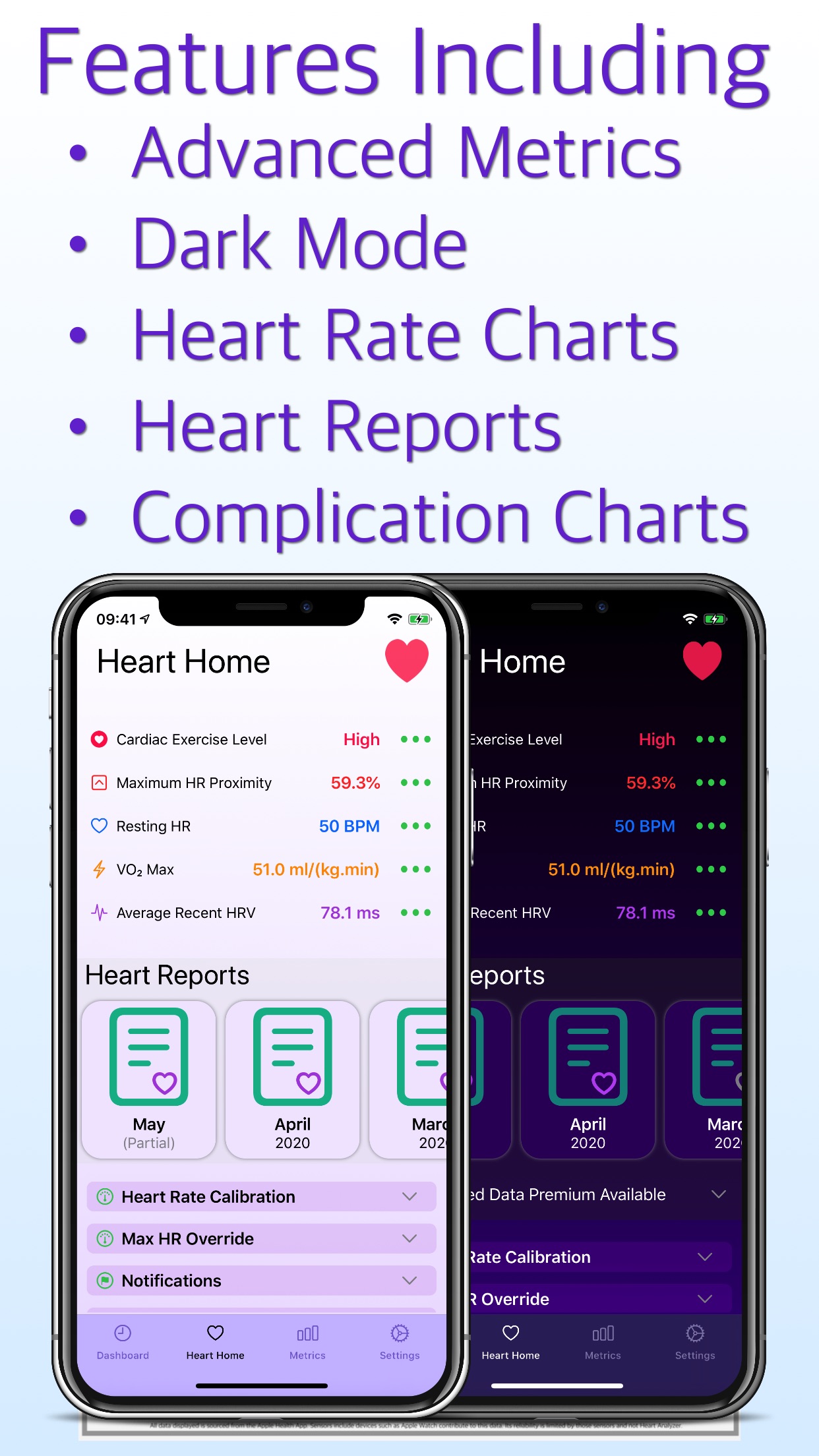 Screenshot do app Heart Analyzer