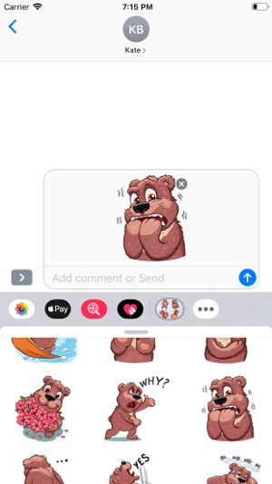 BearMoji - Cute Bear Stickers(圖4)-速報App