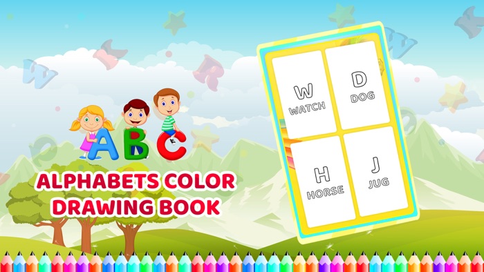 Alfabets Colour Drawing Book